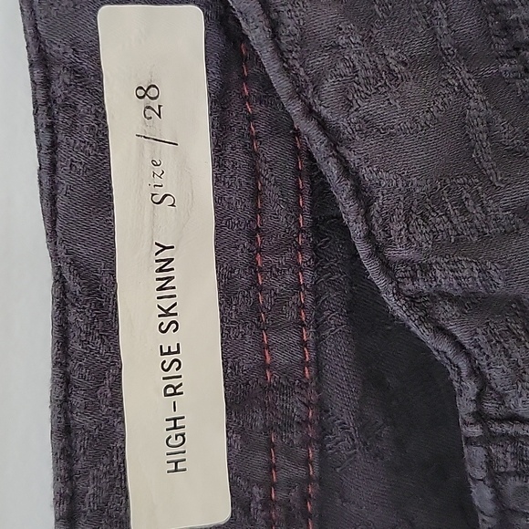 Pilcro and the Letterpress High-Rise Skinny Black Jeans, Size 28 - Picture 9 of 10